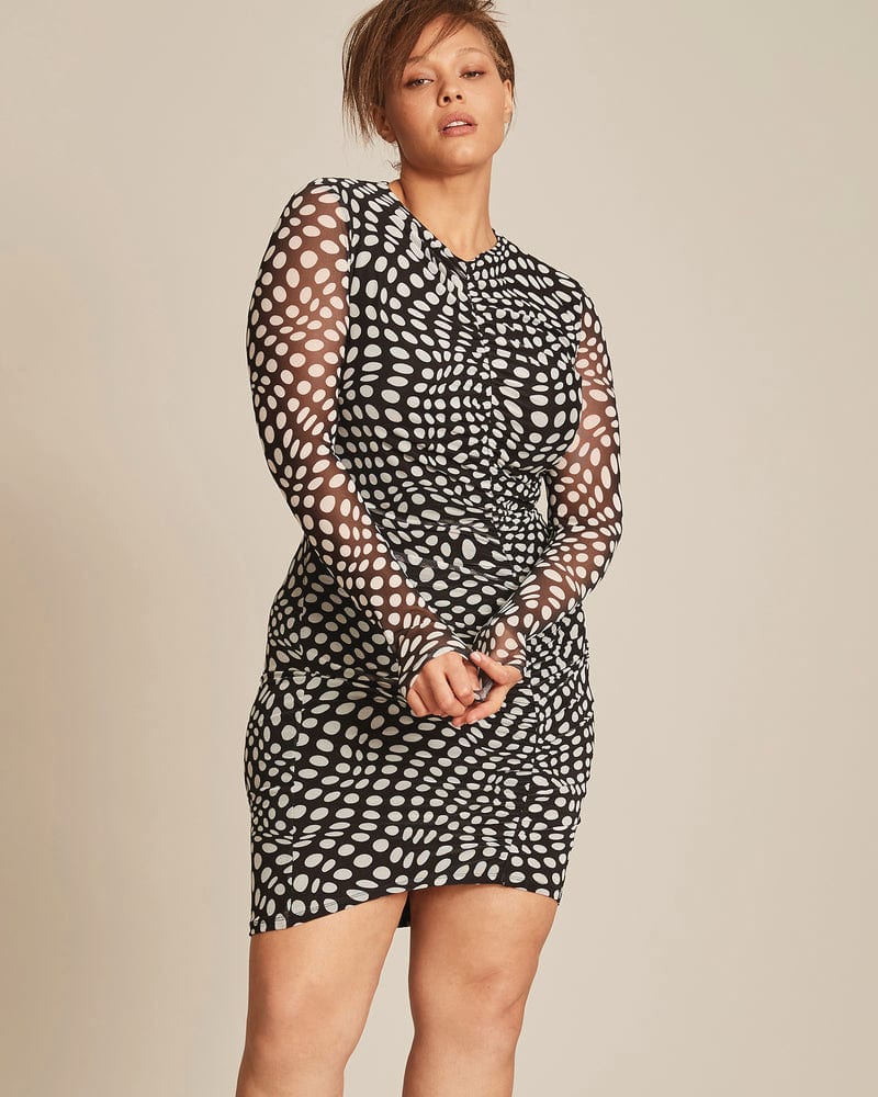 Plus size model wearing Niara Dress by 11 Honoré Collection | Dia&Co | dia_product_style_image_id:200074